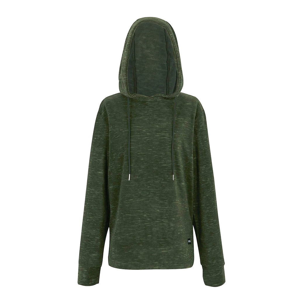 Regatta Womens Marl Fleece Hoodie (Size 22) - Dark Khaki