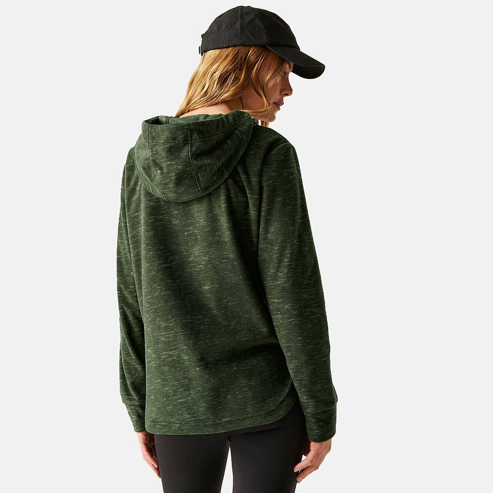 Regatta Womens Marl Fleece Hoodie (Size 24) - Dark Khaki