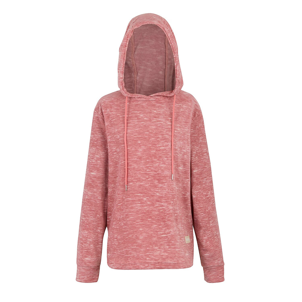 Regatta Womens Marl Fleece Hoodie (Size 18) - Dusty Rose