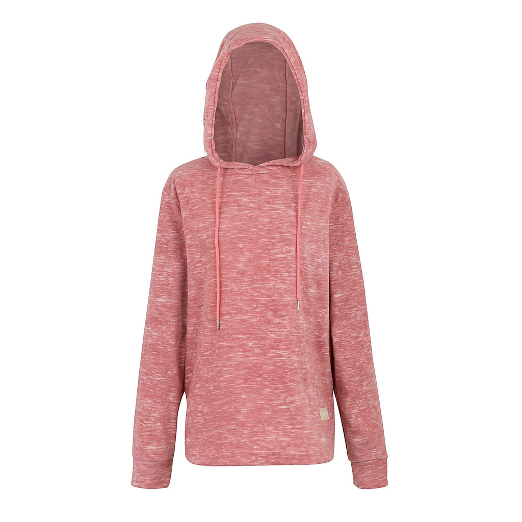 Regatta Womens Marl Fleece Hoodie (Size 18) - Dusty Rose