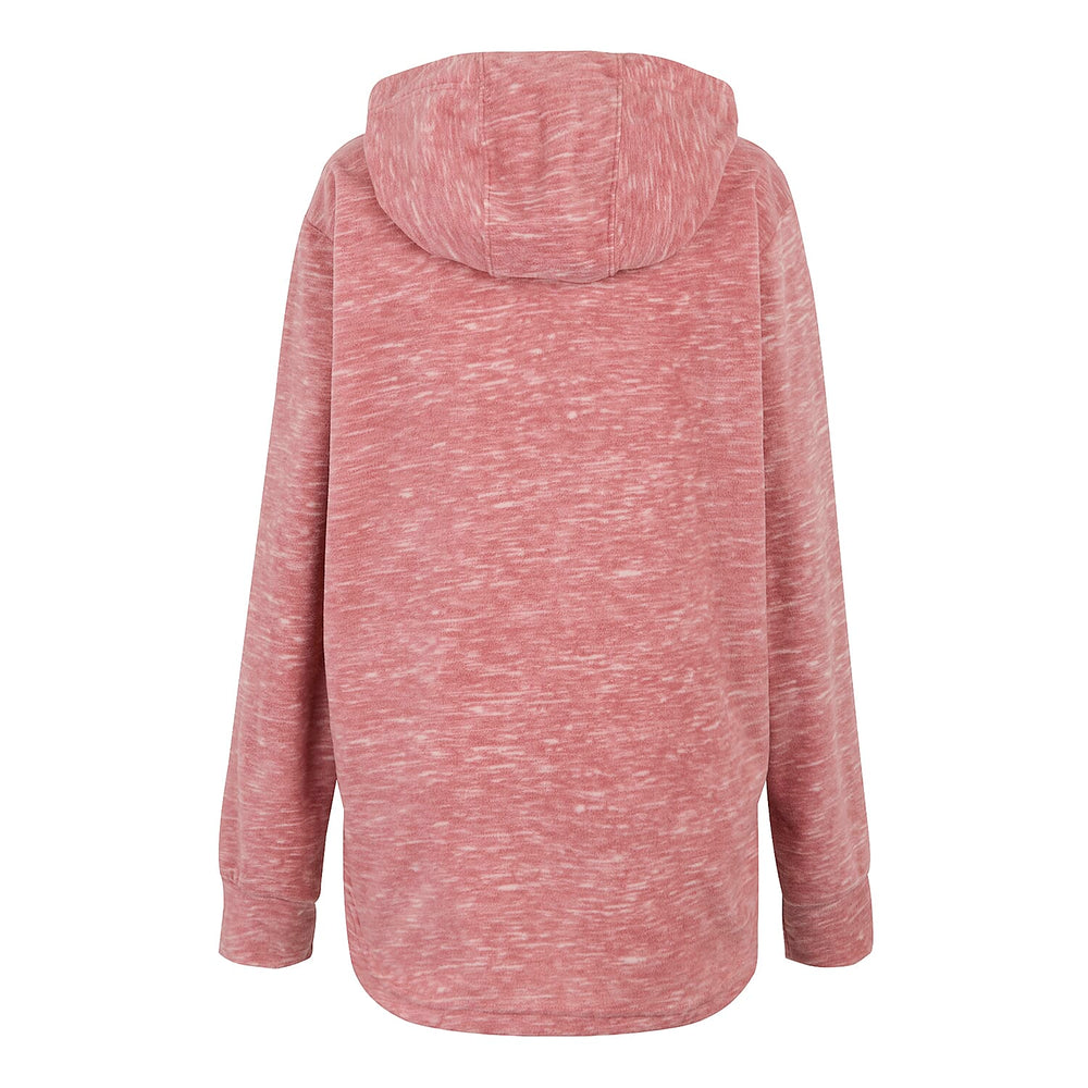 Regatta Womens Marl Fleece Hoodie (Size 18) - Dusty Rose