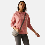 Regatta Womens Marl Fleece Hoodie (Size 24) - Dusty Rose