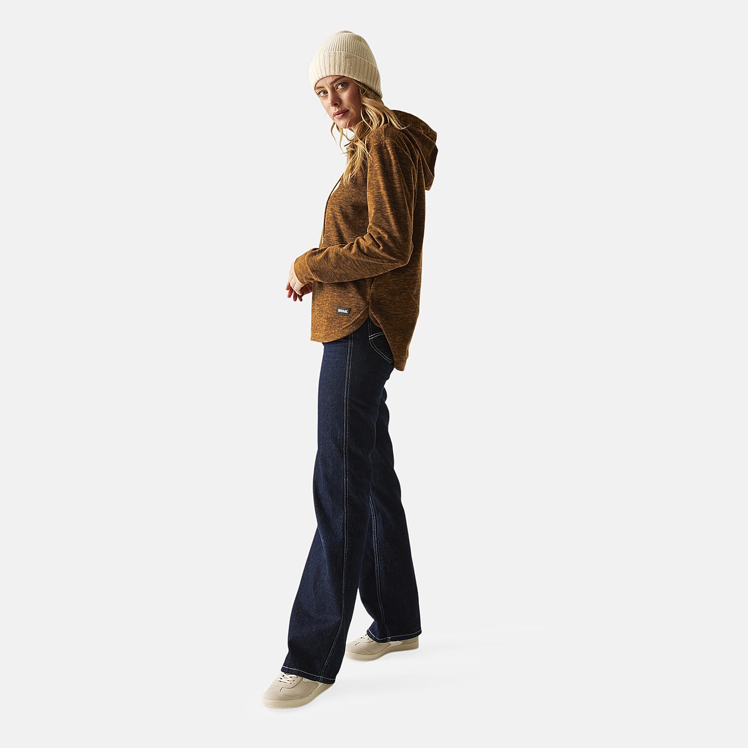 Regatta Womens Marl Fleece Hoodie (Size 20) - Glazedginge