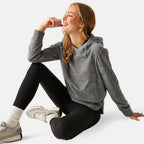 Regatta Womens Hoodie With Drawstring (Size 22) - Seed Grey