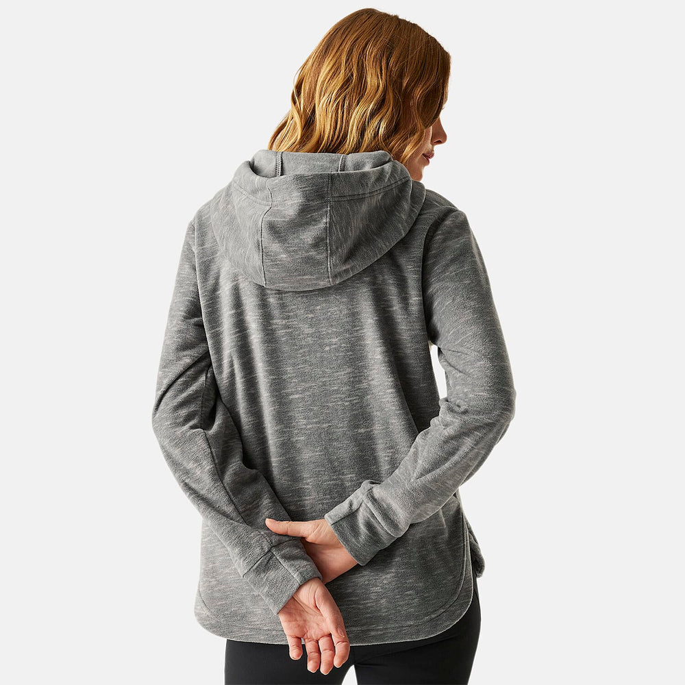 Regatta Womens Marl Fleece Hoodie (Size 24) - Seed Grey
