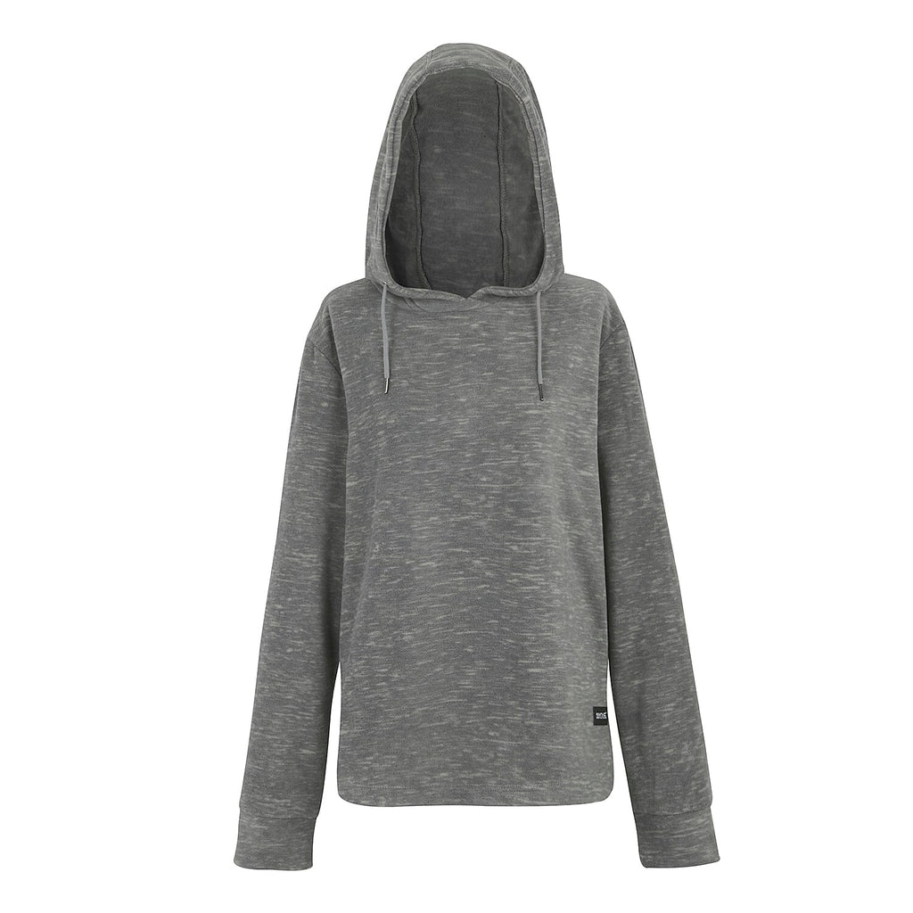Regatta Womens Marl Fleece Hoodie (Size 24) - Seed Grey