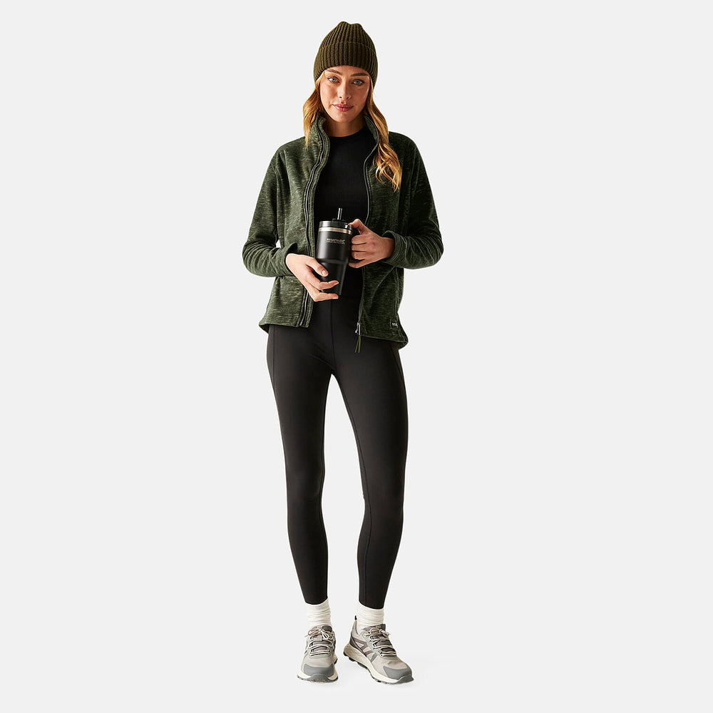 Regatta Full Zip Up Fleece Jacket (Size 14) - Dark Khaki