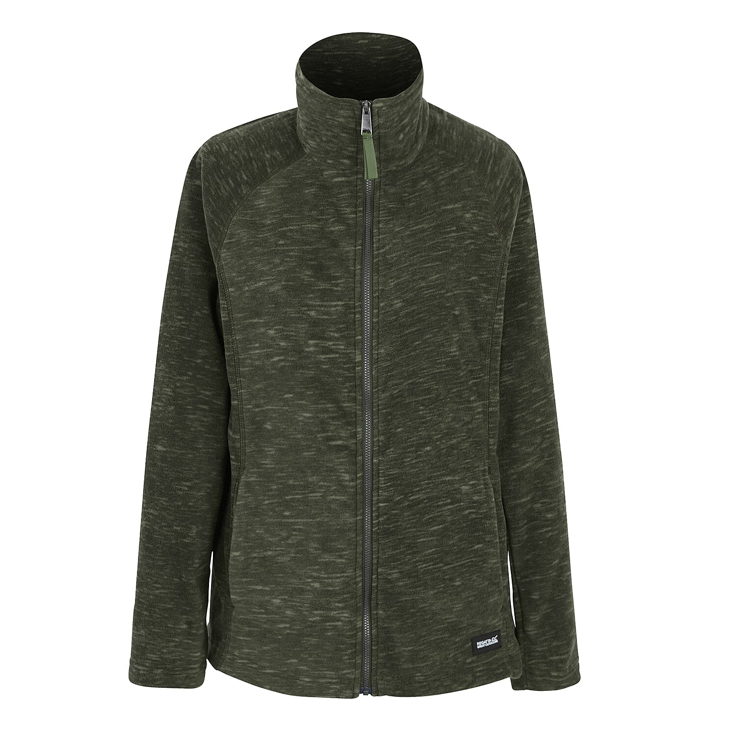 Regatta Full Zip Up Fleece Jacket (Size 14) - Dark Khaki