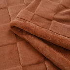 Hush Haven Patterned Blanket (Size 200x1 cm) - Rust & Rust