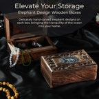 Hand Carved Storage Box (Size 15x10x5 cm) - Natural Brown - Natural Brown
