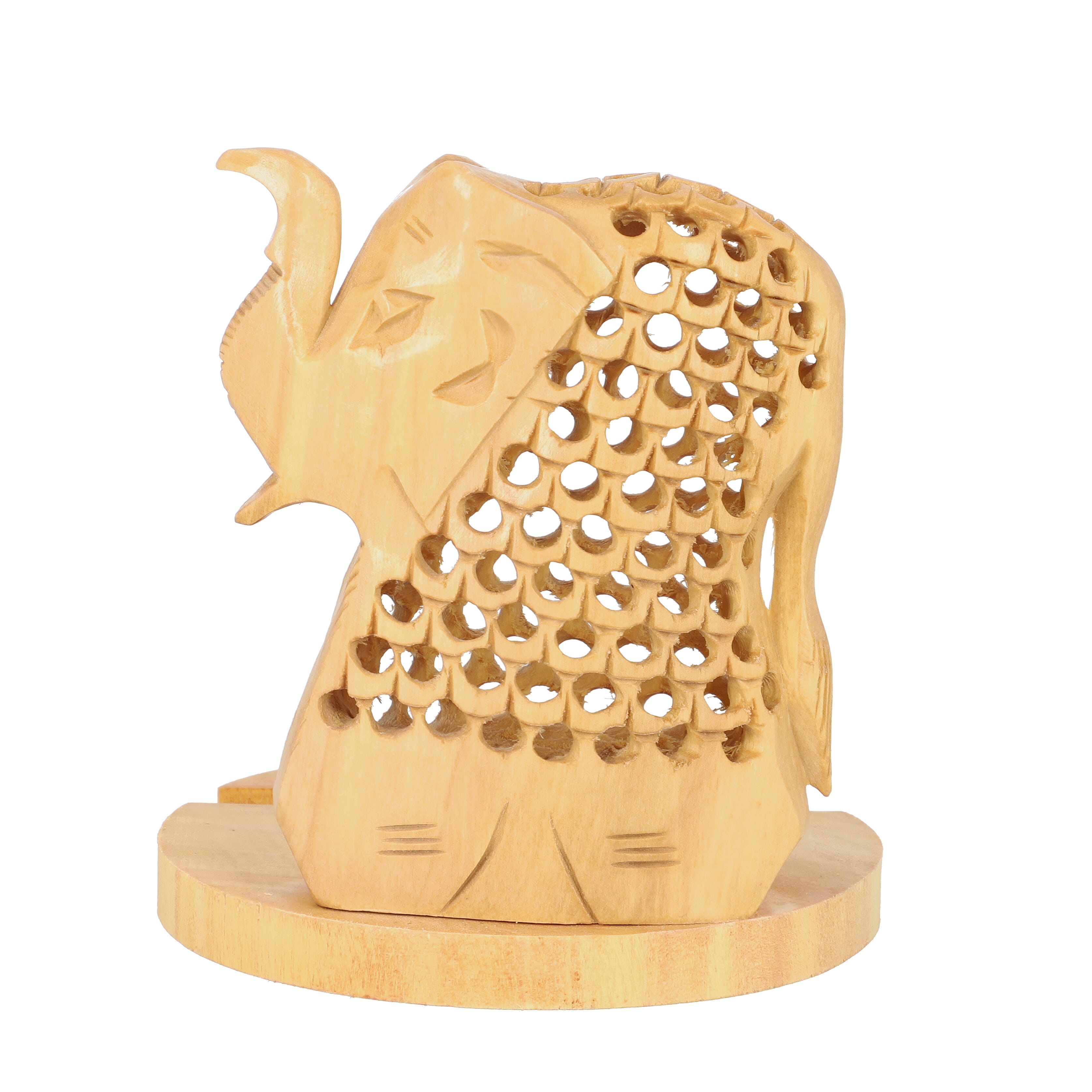 New Arrival- Hand Carved Wooden Mobile Phone Holder- Elephant