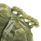 Decorative Handcarved Green Serpentine Landscape (Size 21x18x7 Cm). Total Gem Wt 22000 Cts