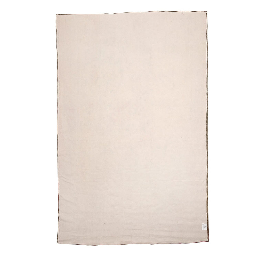 Hand Made 100% Cotton Printed Rug (Size 180x120 cm) - Beige - Green