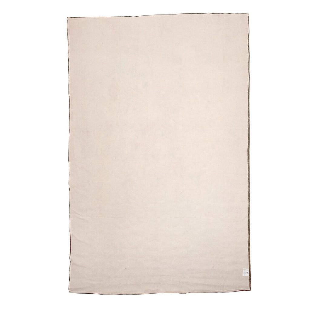 Hand Made 100% Cotton Printed Rug (Size 180x120 cm) - Beige - Green