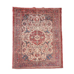 Handmade 100% Cotton Digital Printed Rug with Fringes (Size 180x120 cm) - Red & Multi
