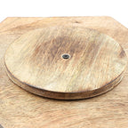 Handcarved Mango Wood Multipurpose Spinner Organizer (Size 24x22x21 cm)