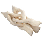 Handcrafted Wooden Tripod Stand (Dia 10 cm) - Natural Wood