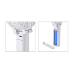 Handheld USB Rechargeable Multipurpose Fan (Size 20x10x3 cm) - White