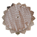 Handmade Mango Wood Carved Rotating Tray (Dia 40.62cm)