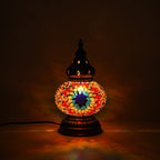 Handmade Moroccan Style Mosaic Table Lamp - Red