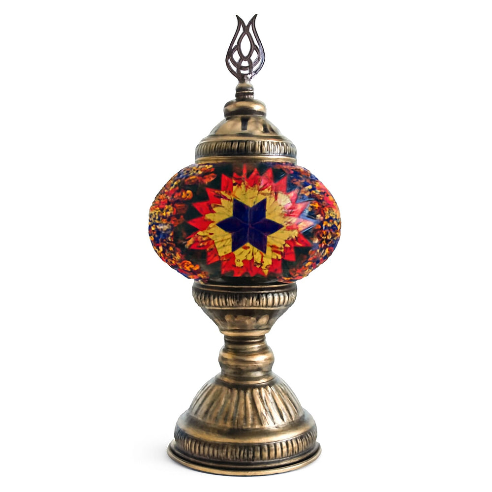 Handmade Original Turkey Mosaic Table Lamp - Multi Colour