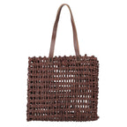 Handmade Sabai Grass Lunch Bag (Size 33x30x12 Cm) - Brown