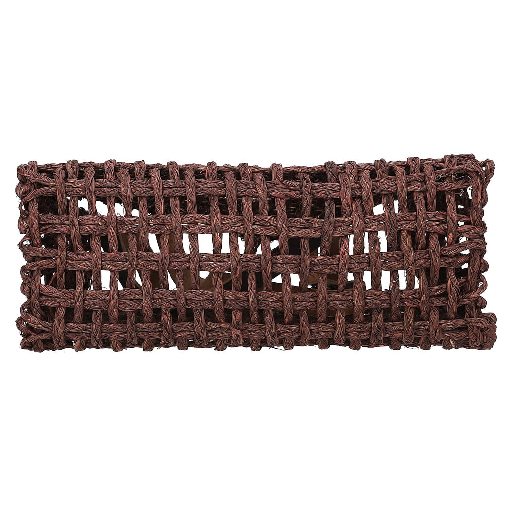 Handmade Sabai Grass Lunch Bag (Size 33x30x12 Cm) - Brown