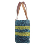 Handmade Sabai Grass Veg Bucket Bag (Size 41x23x14 Cm) - Green