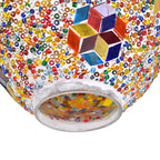 Handmade Egg Shaped Turkish Mosaic Table Lamp - Multi