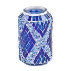 Handmade Turkish Mosaic Table Lamp (Size 13x13x40 cm) - Blue