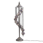 Handmade Turkish Mosaic Table Lamp (Size 145x35 cm) - Multi