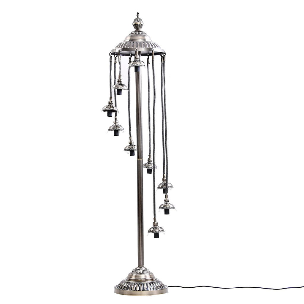 Handmade Turkish Mosaic Table Lamp (Size 145x35 cm) - Multi