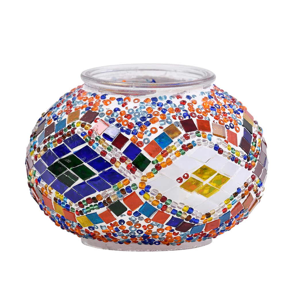 Handmade Turkish Mosaic Table Lamp (Size 145x35 cm) - Multi