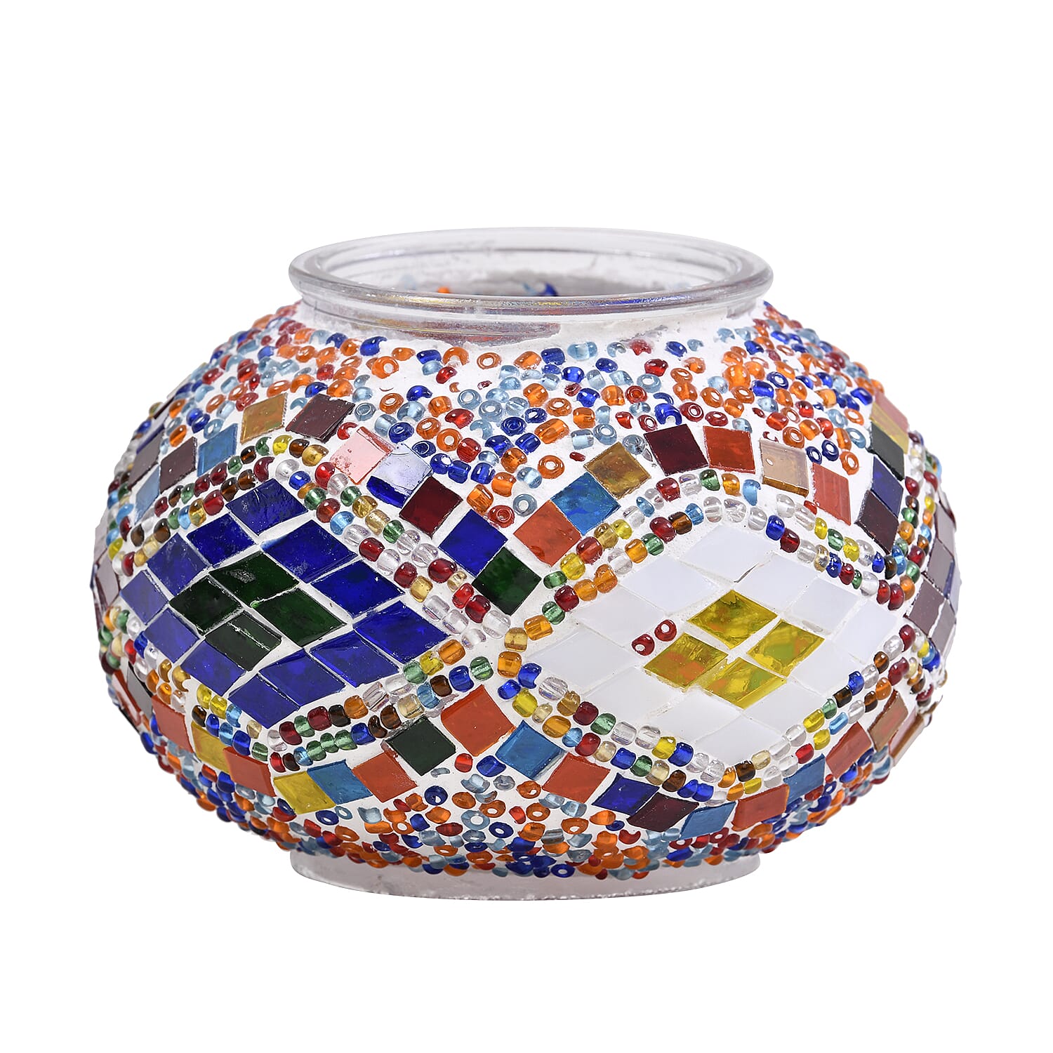 Handmade Turkish Mosaic Table Lamp (Size 145x35 cm) - Multi