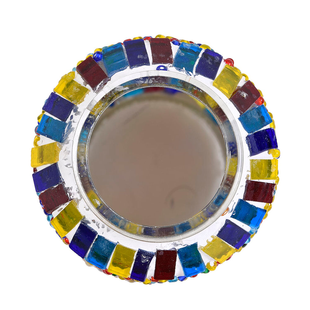Handmade Turkish Mosaic Table Lamp - Yellow & Multi