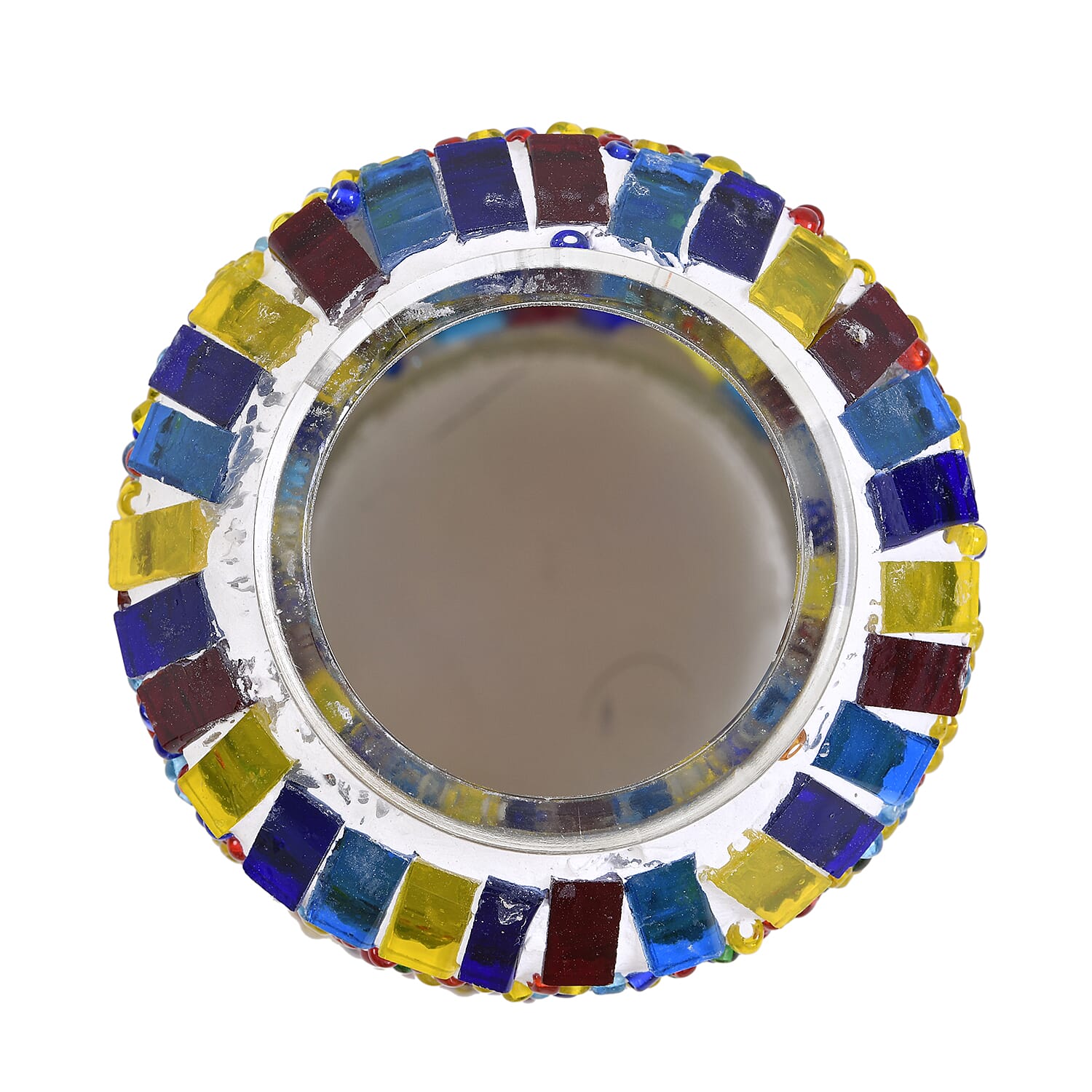 Handmade Turkish Mosaic Table Lamp - Yellow & Multi