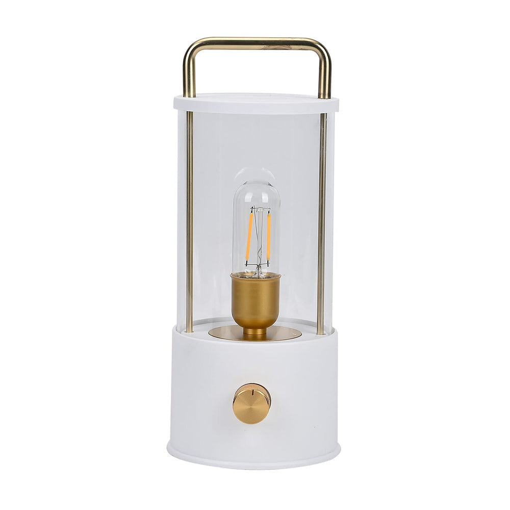 Classic Vintage Glass Lanter Decoration - White
