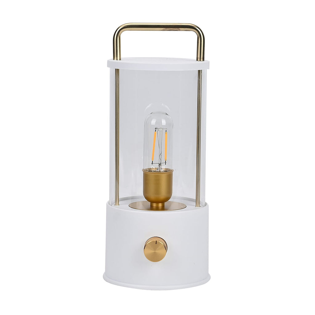 Classic Vintage Glass Lanter Decoration - White