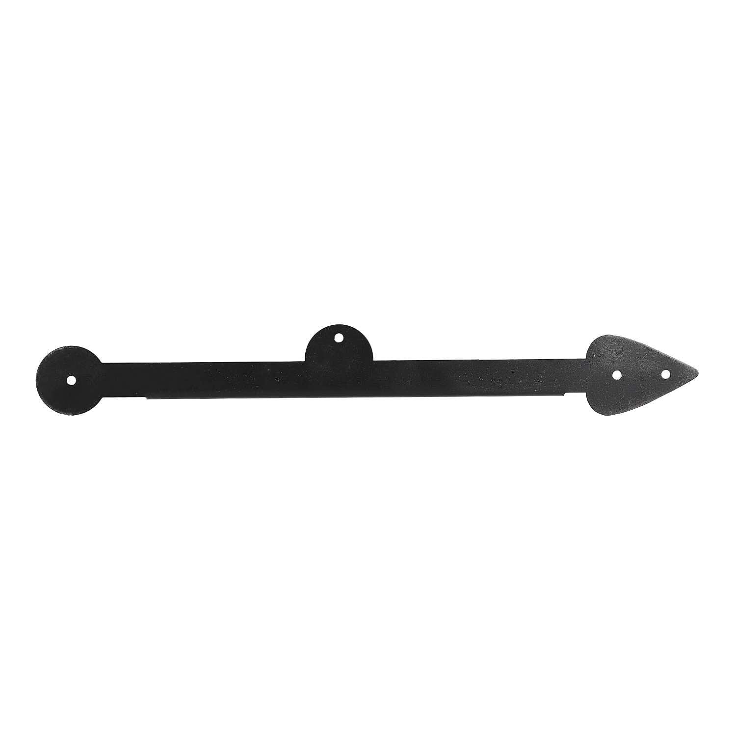 Set of 2 Hanging Basket Wall Duck Bracket Hook For Garden - Black