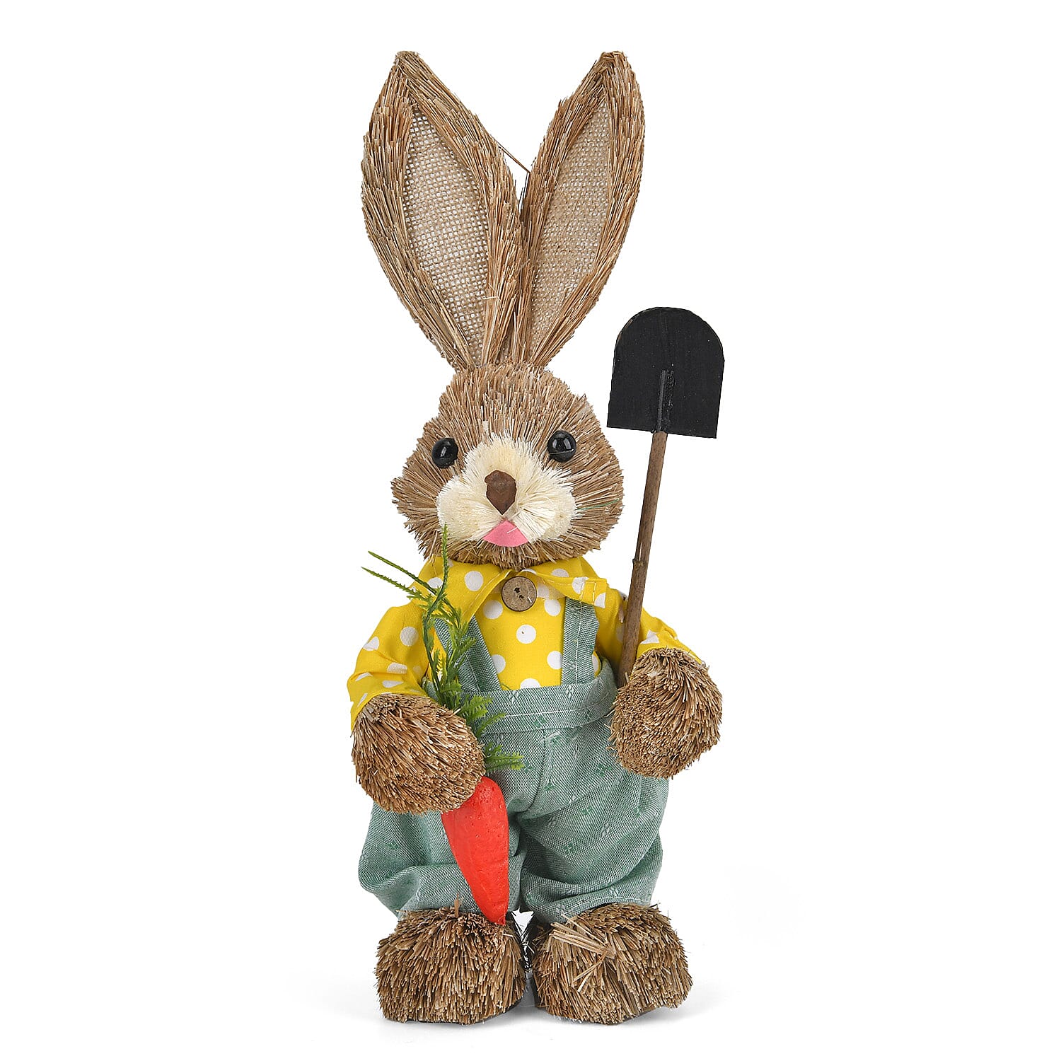 Cute Decorative Bunny (Size 35cm) - Brown - Green