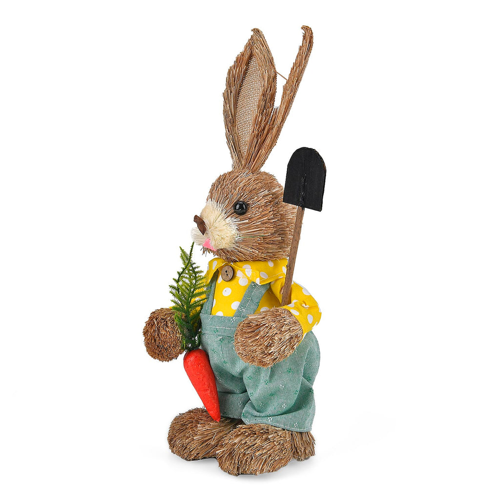 Cute Decorative Bunny (Size 35cm) - Brown - Green