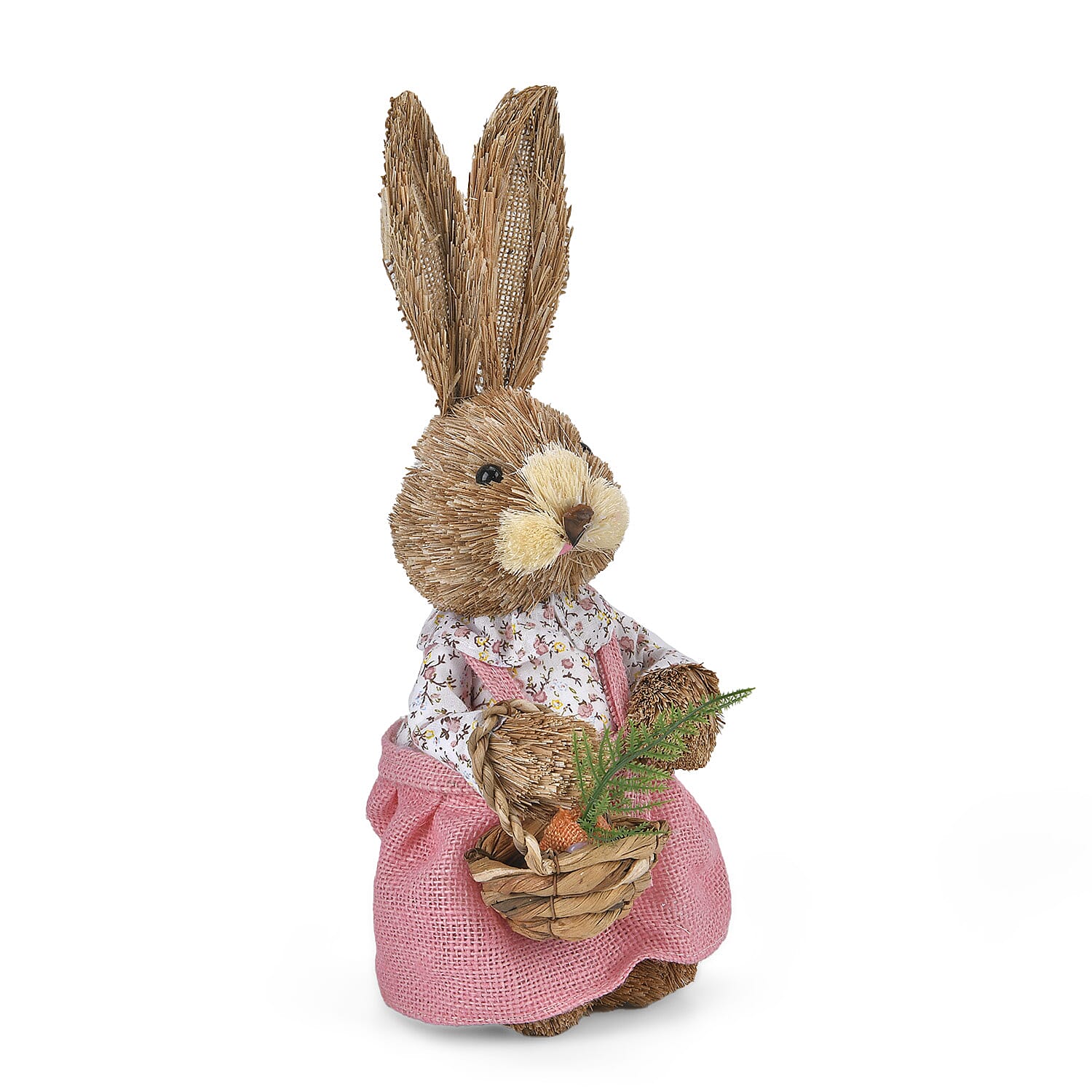 Cute Decorative Bunny (Size 35cm) - Brown - Pink