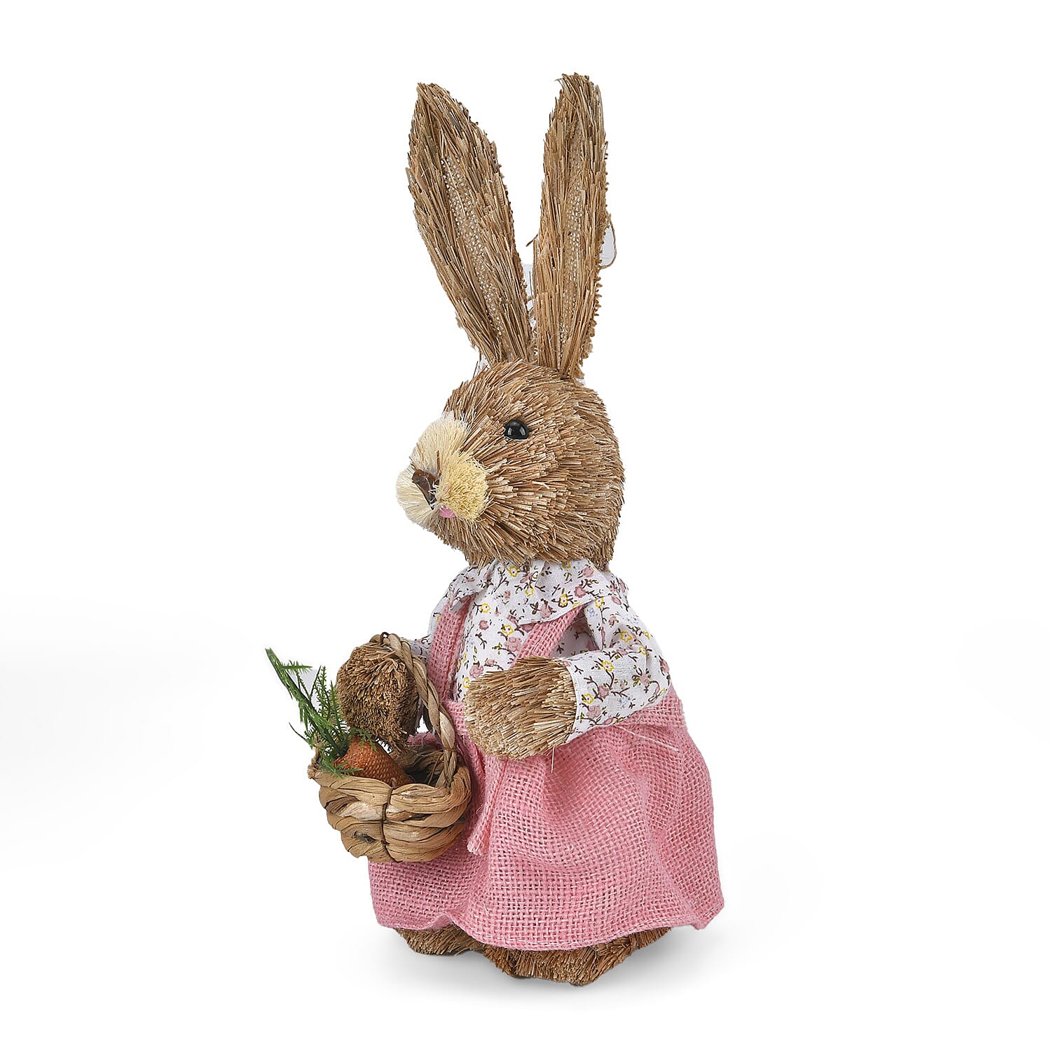 Cute Decorative Bunny (Size 35cm) - Brown - Pink