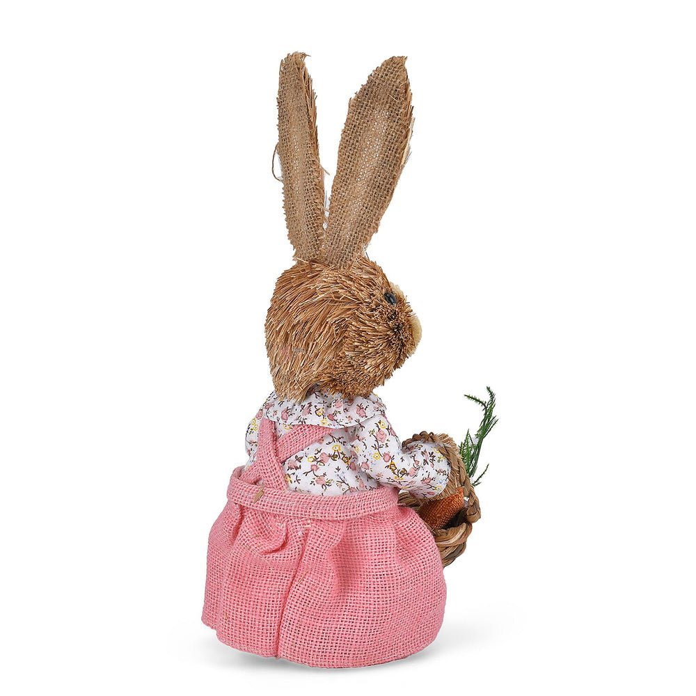 Cute Decorative Bunny (Size 35cm) - Brown - Pink