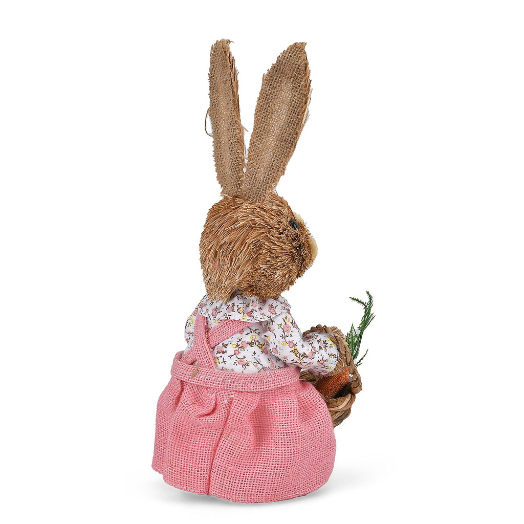 Cute Decorative Bunny (Size 35cm) - Brown - Pink