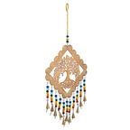 Handmade Tree of Life Hanging Iron Wind Chime (16 x 25 cm) - Golden