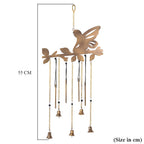 Handmade Iron Fairy Wind Chime (51 cm) - Golden