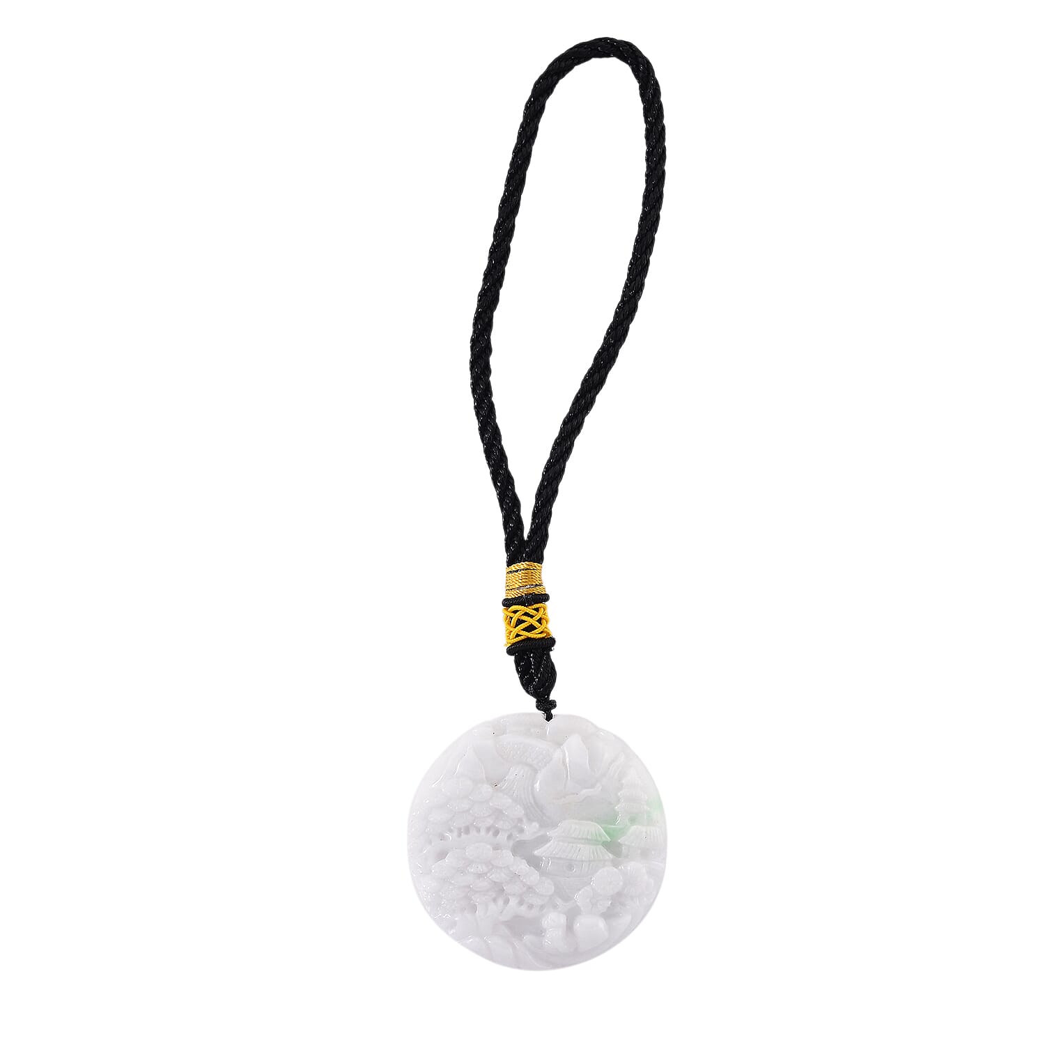 Collectors Ultra Rare find - Certified Natural Type A Symbolizes Serenity, Nature and Balance in Feng Shui Hanging Decoration -