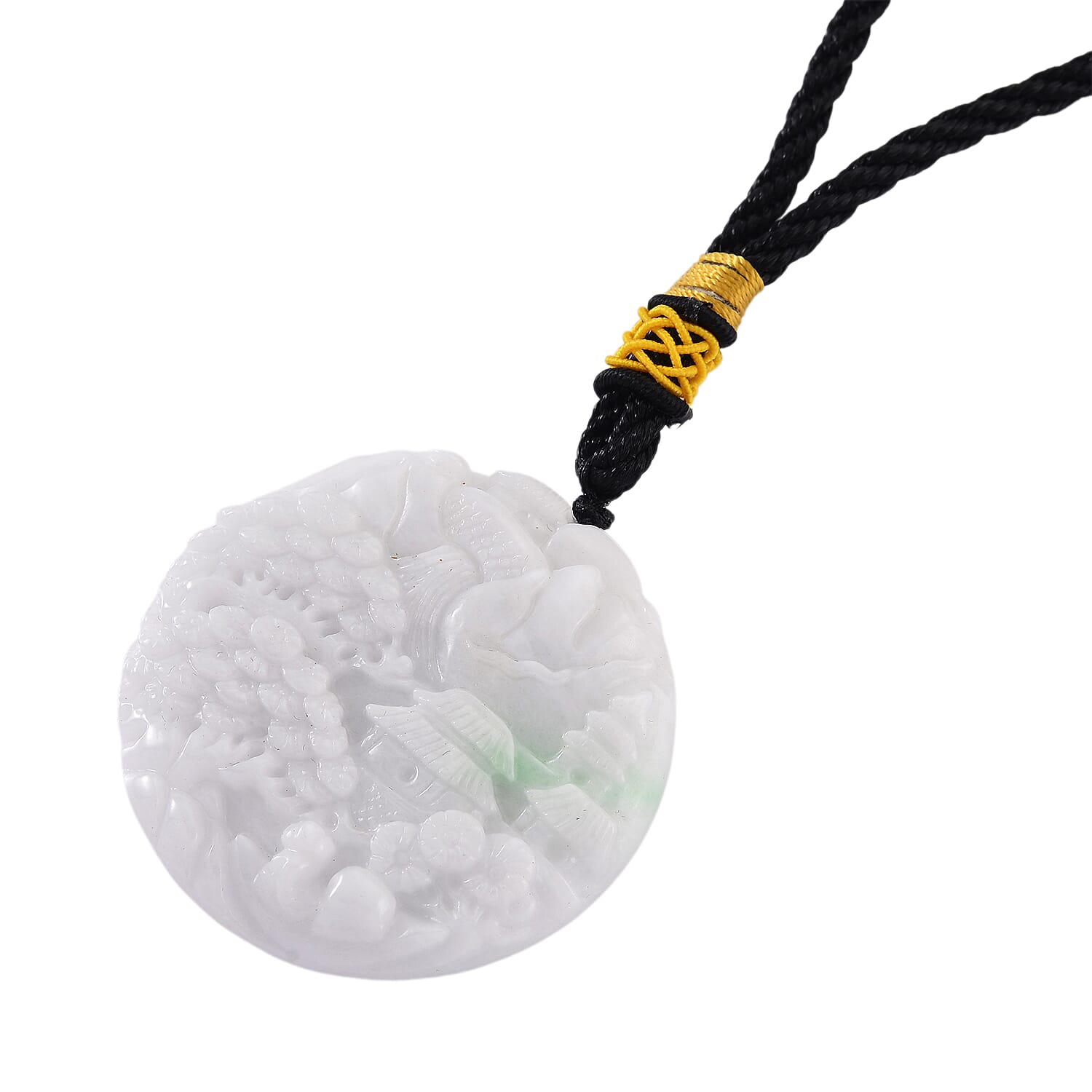 Collectors Ultra Rare find - Certified Natural Type A Symbolizes Serenity, Nature and Balance in Feng Shui Hanging Decoration -