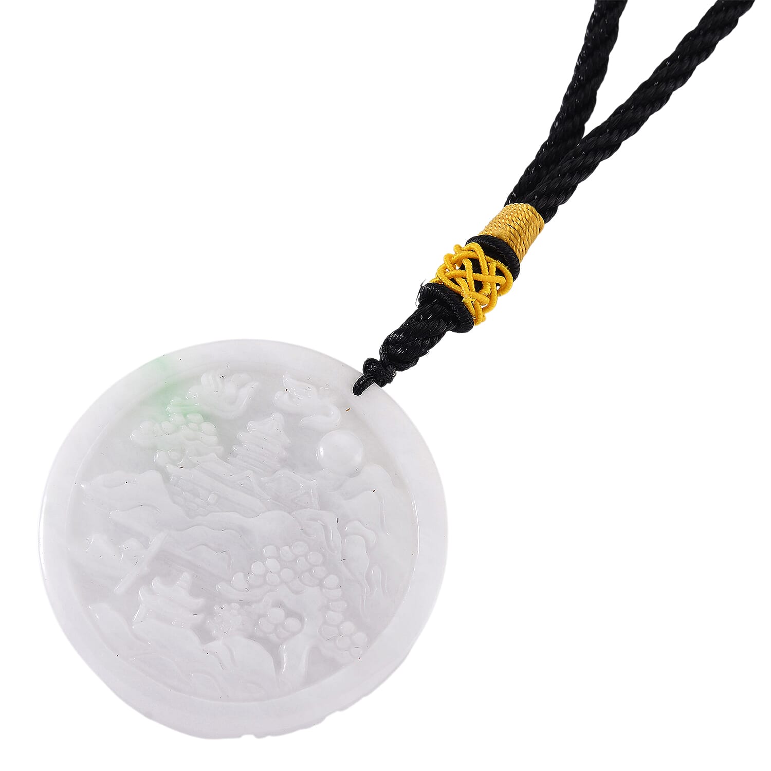 Collectors Ultra Rare find - Certified Natural Type A Symbolizes Serenity, Nature and Balance in Feng Shui Hanging Decoration -